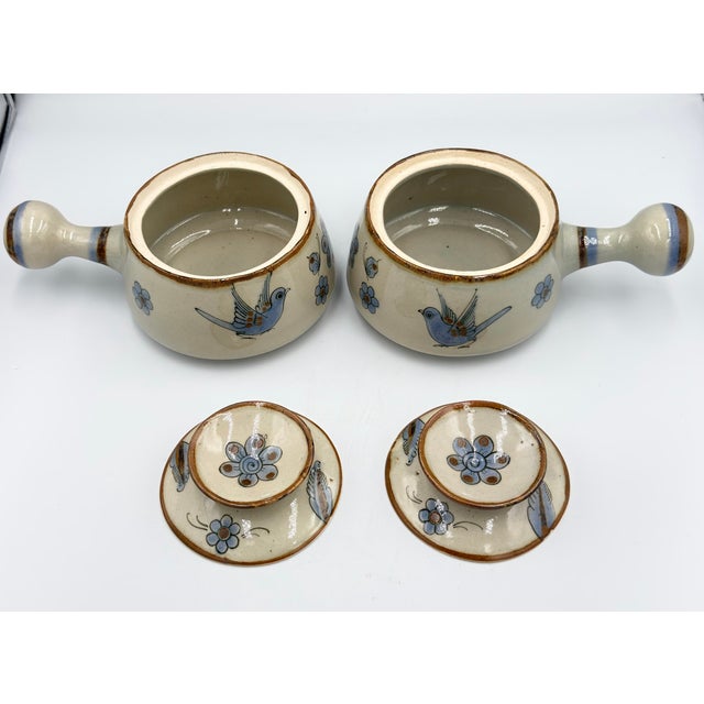 Mexican 1960s Ken Edwards El Palomar Tonala Pottery Covered Casserole Serving Dishes - 2pc For Sale - Image 3 of 11