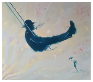 Vadim Kovalev, Swing, 2021, Oil on Canvas