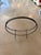 Black 60s Solid Wrought Iron Fireplace Log Holder Hoop Design Umanoff Tepper Style For Sale - Image 8 of 12