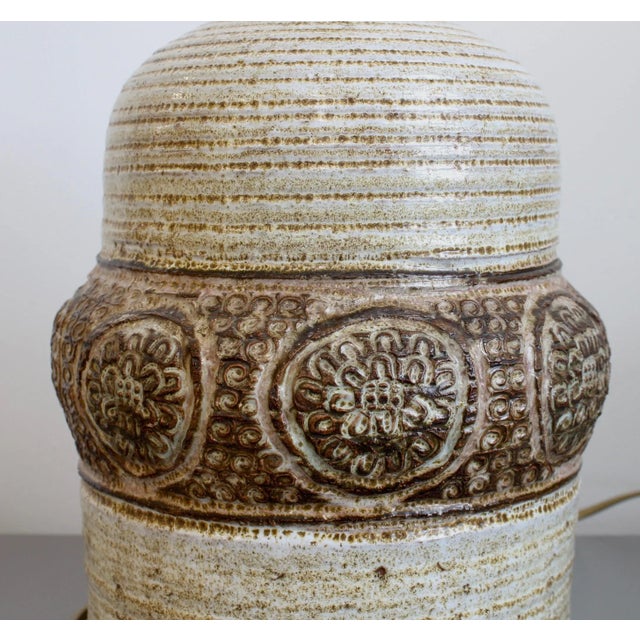 Mid-Century Ceramic Table Lamp by Marcel Giraud, 1970s For Sale - Image 10 of 18
