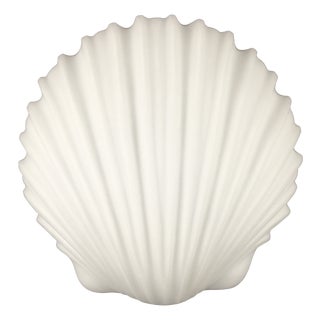 Large Vintage Opaline Glass Shell-Shaped Wall Lights from Limburg, Germany, 1970s For Sale