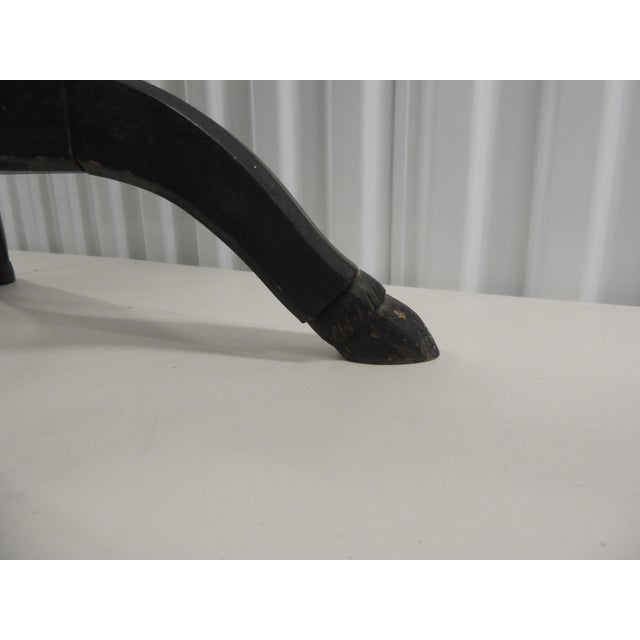Vintage Black Lacquered Top Chinoiserie Style Tray Table For Sale - Image 4 of 14