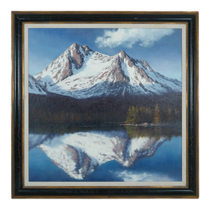 Signed Original Oil on Canvas “McGown Peak From Stanley Lake”