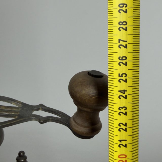 Manual Coffee Grinder in Patinated Metal For Sale - Image 12 of 13
