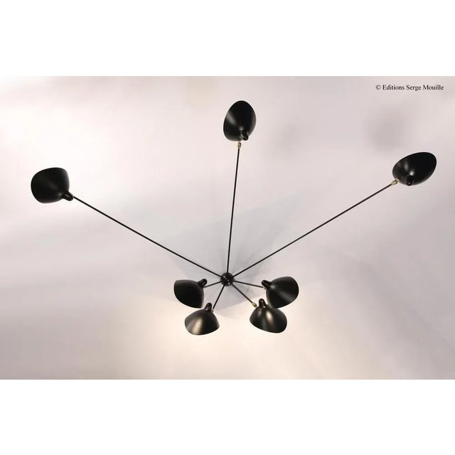 Sconce with Four Rotating Straight Arms by Serge Mouille For Sale - Image 12 of 13