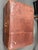 Brown Rustic Leather Storage Ottoman, Cognac For Sale - Image 8 of 12