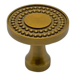 Hickory Chair Knob Satin Brass For Sale