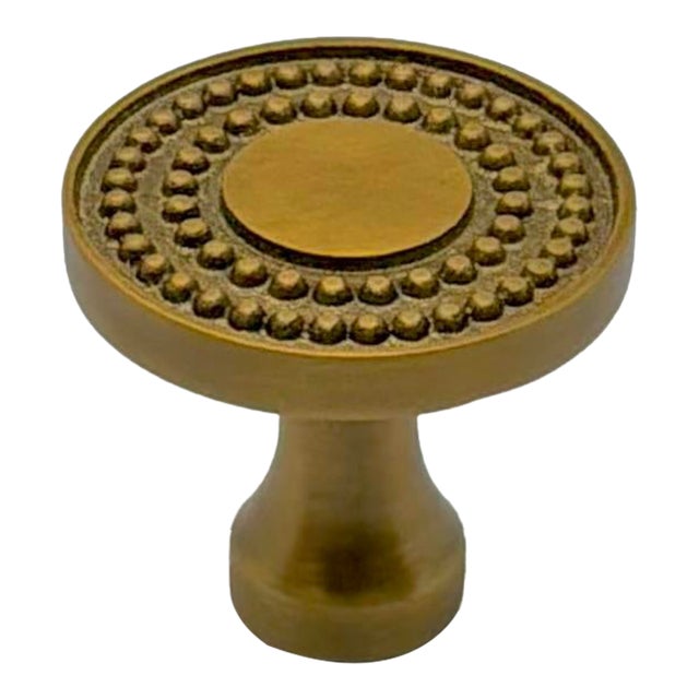 Hickory Chair Knob Satin Brass For Sale