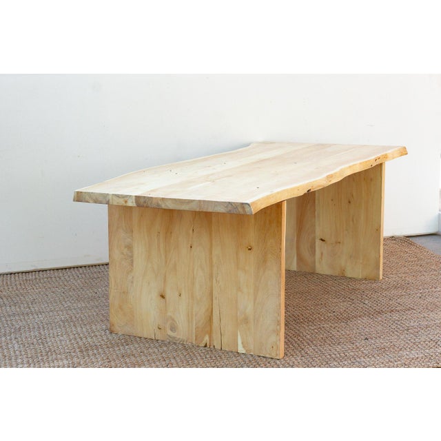 84" Long Driftwood Monolith Live Edge Dining Table For Sale - Image 9 of 10