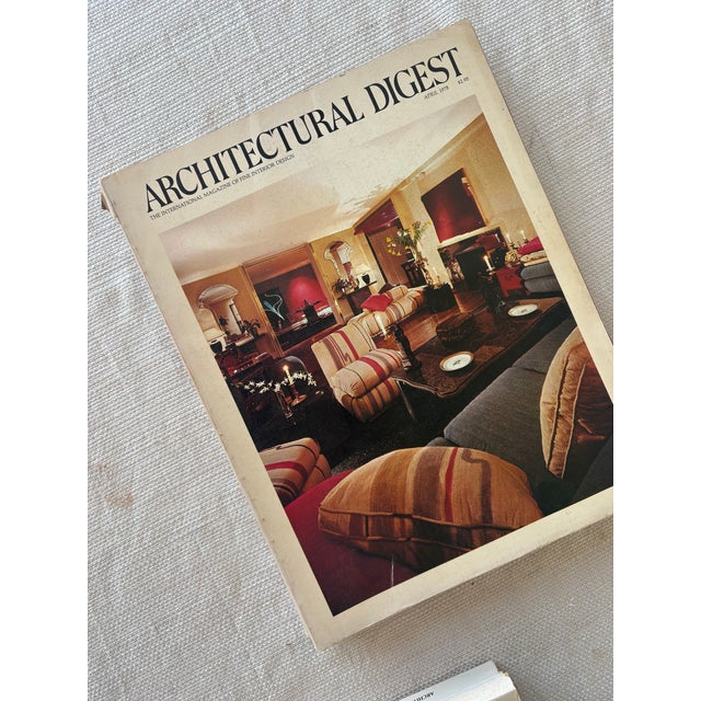 Ivory Vintage Architectural Digest Magazine Collection From the Estate of the Heiress to Macy’s For Sale - Image 8 of 16