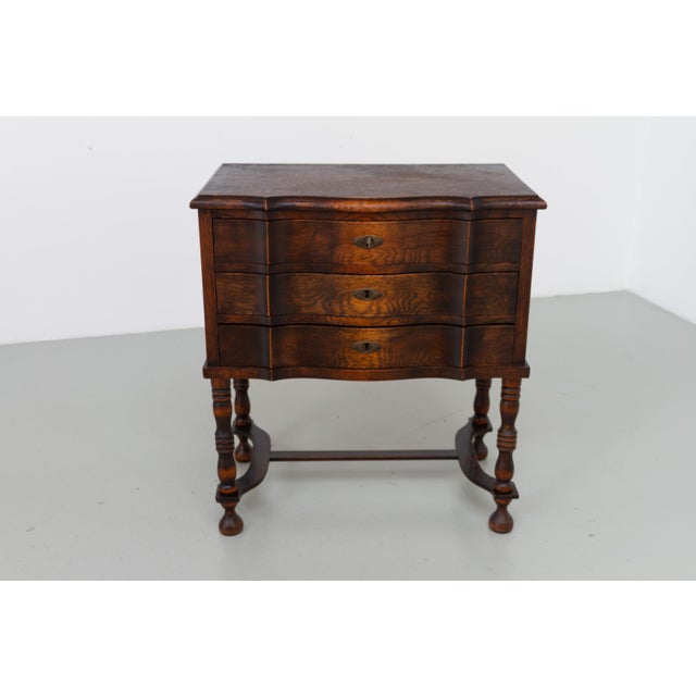 Antique Danish Oak Chest of Drawers, 1910s For Sale - Image 12 of 18