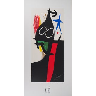 After Joan Miro, Buckwheat with a Blue Star, Screenprint For Sale