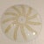 Large Vintage Round Ceiling Light Cover With Gold Glitter Wheat Pattern and Frosted Glass For Sale In Chicago - Image 6 of 12