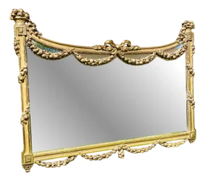Napoleon III Mirror in Gilt Plaster