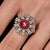 A collector’s masterpiece featuring a 3.04 carat no-heat Burmese Star Ruby with striking asterism, elegantly encircled by...