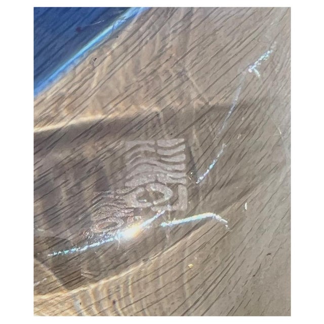 Blue Large Murano Glass Plate For Sale - Image 8 of 10