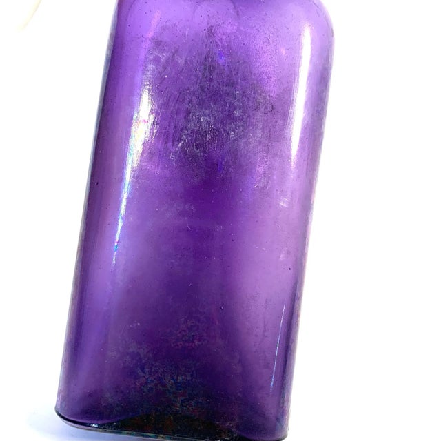Early 20th Century Larkin Co. Amethyst Glass Bottle Art Nouveau For Sale - Image 9 of 12