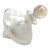 Aurora Borealis Coated Art Glass Perfume Bottle, Vintage 1960s Design For Sale
