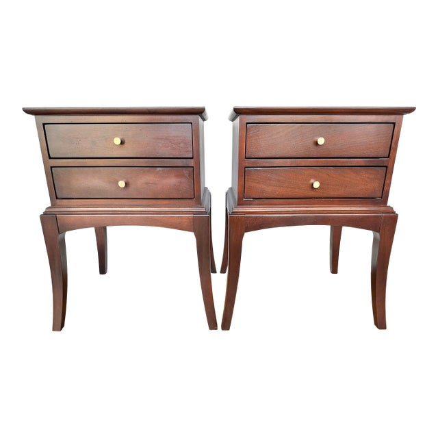 Caperton Furnitureworks Pair of Handmade Solid Cherry Nightstands For Sale