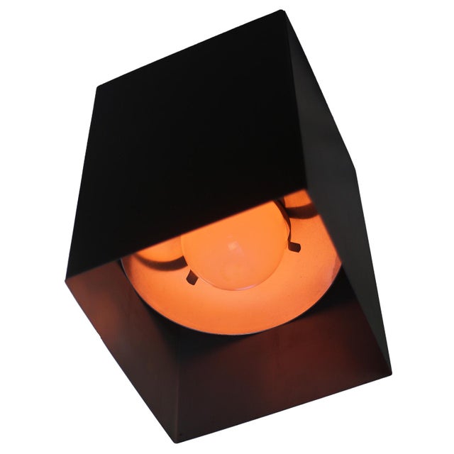 Ceiling lamp/ flush mount. minimalist design by raak, amsterdam series "module." model: cube p-320 raak, amsterdam made in...