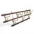 Antique French Brass and Oak Expandable Bistro Coat Rack For Sale - Image 10 of 12