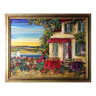 Maya Eventov "Untitled" Original Acrylic on Canvas, H.Signed 364903161 49"x37" For Sale