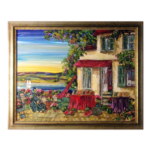 Maya Eventov "Untitled" Original Acrylic on Canvas, H.Signed 364903161 49"x37"