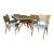 1960s Heywood-Wakefield Mid-Century Wishbone Expandable Dining Table With Six Stingray Chairs For Sale