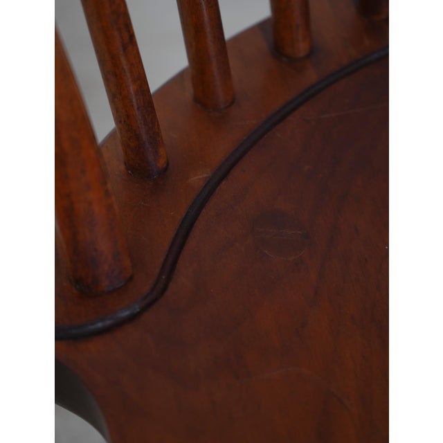 Set of 6 Dr Dimes Mixed Wood Fan Back Windsor Dining Chairs For Sale - Image 13 of 18