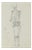 J. Pieniążek, Sketch of the Human Skeletan, 1920, Pencil For Sale
