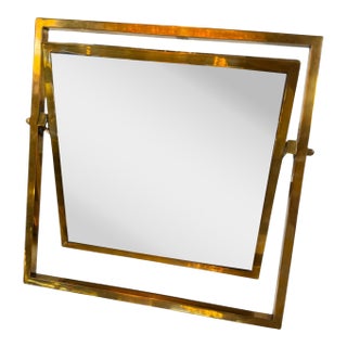 Vintage Italian Adjustable Brass Picture Frame For Sale