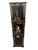 Vintage Chinoiserie Black Lacquer and Soap Stone Maiden Umbrella Stand For Sale - Image 4 of 18