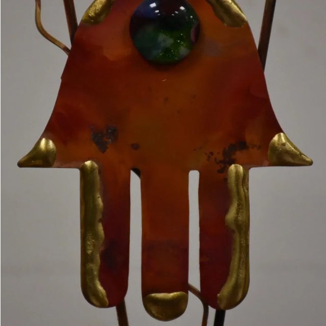 Signed Abstract Metal Sculpture For Sale - Image 4 of 8