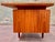 Wood 1960s Jens Risom 72” Executive Walnut Double Pedestal Desk W/Custon Center Drawer, Restored Top For Sale - Image 7 of 12