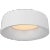Halo Small Flush Mount in Matte White Designer: Barbara Barry Canopy: 10" Round Mounting: Flush Shade Detail: No Option...