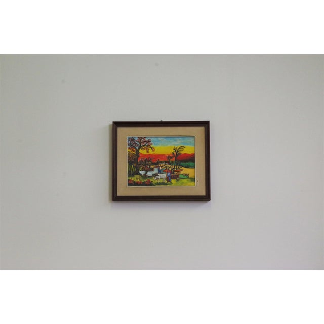Painting Agricultural Landscape, Zavagnor For Sale - Image 4 of 12