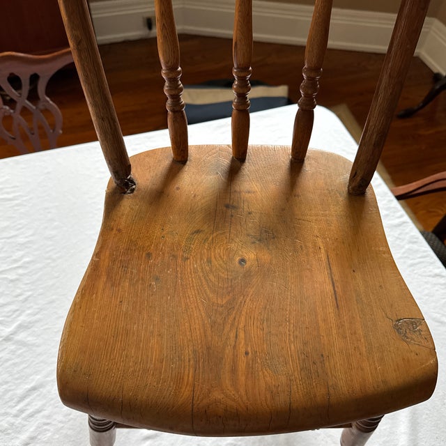 Wood Antique Spindle / WIndsor Style Chair For Sale - Image 7 of 10