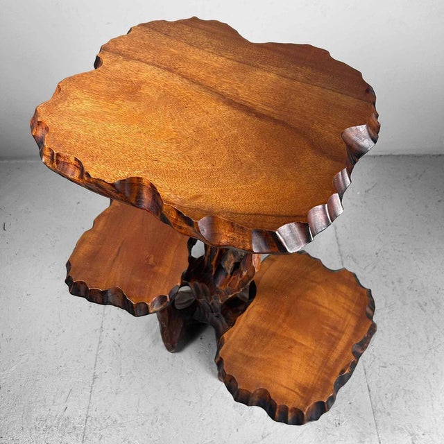 Mid-Century Japanese Wooden Plant Stand, 1960s For Sale - Image 14 of 18