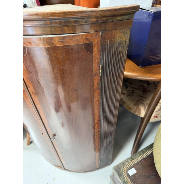 Antique Mahogany Corner Cupboard For Sale - Image 6 of 7