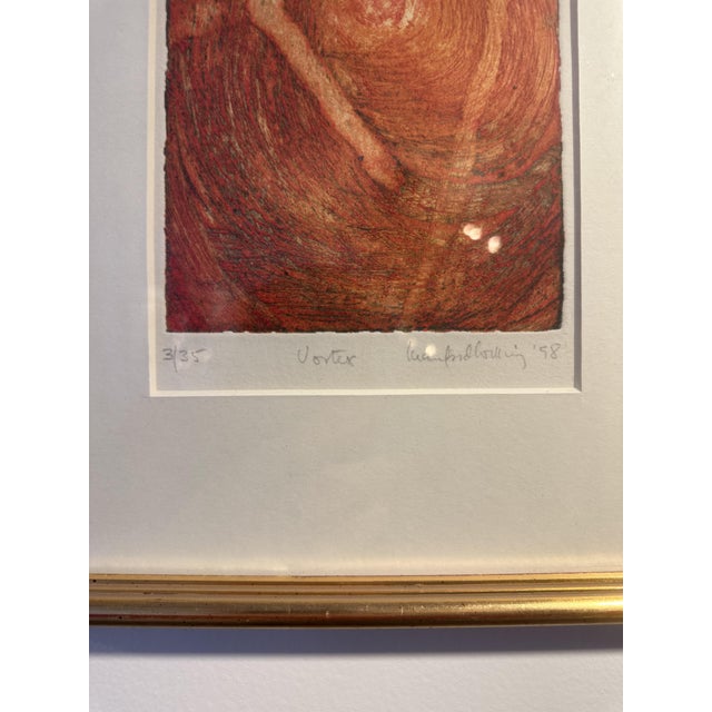 Contemporary John Burlingame, Vortex, 1998, Original Etching For Sale - Image 3 of 9