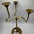 Mid-Century Modern Large Three-Light Candlestick in Brass by Kurt Jesch for Fratelli Tonini, Italy, 1960s For Sale - Image 3 of 16