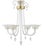 Vintage Blown Glass Chandelier, 1940s For Sale