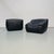 French Sandra Lounge Chairs with Cushions in Thick Black Leather by Annie Hiéronimus for Ligne Roset, Set of 2 For Sale - Image 13 of 16