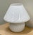 Vintage Italian White Swirl Glass Mushroom Lamp, 1970 For Sale - Image 11 of 16