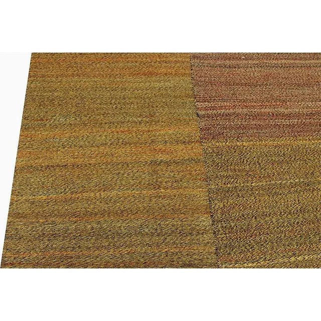 2010s Handwoven Scandinavian Style Persian Kilim Rug 6'3"×6'9" For Sale - Image 5 of 9