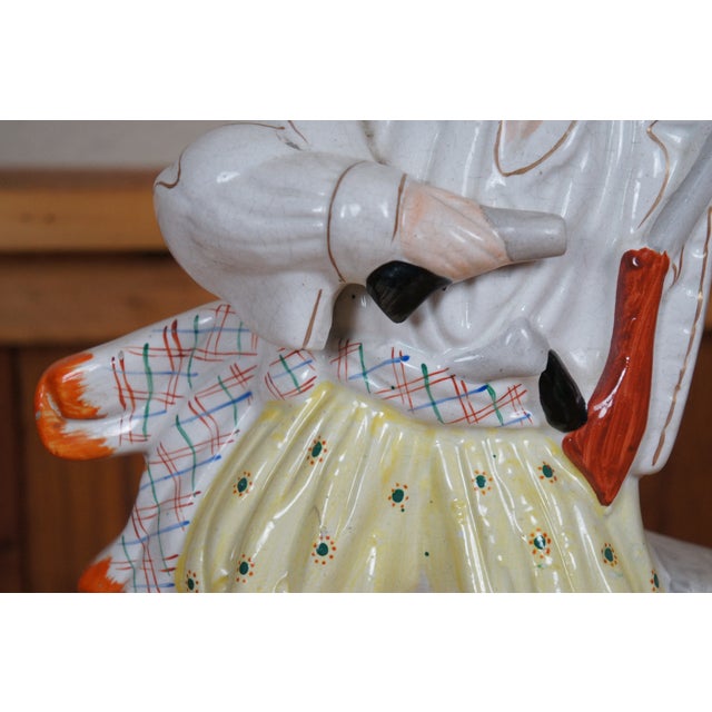 Antique Staffordshire Porcelain Will Watch the Bold Smuggler Figurine For Sale - Image 9 of 11