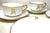 The splendid Haviland & Co. of Limoges, France, Gilded Monogrammed Demitasse Tea Set of 29 pieces. The cups and saucers...
