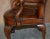 Vintage Eagle Armed Claw & Ball Feet Brown Leather Armchair For Sale - Image 18 of 18