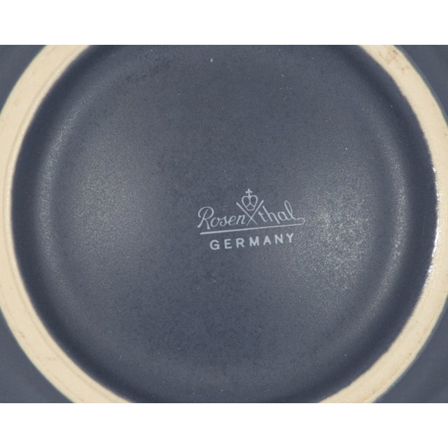 Navy Blue Gilbert Portanier Rosenthal Ceramic Bowl For Sale - Image 8 of 8