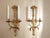 Vintage Pair of Friedman Brothers New York Louis XVI Style Gilt Gesso Wall Sconces For Sale - Image 15 of 18